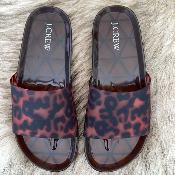 J. Crew Tortoise Slide Sandal size 7 - Picture 2 of 6